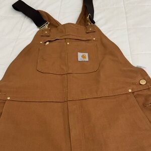 Carhartt Tan Bib Overalls